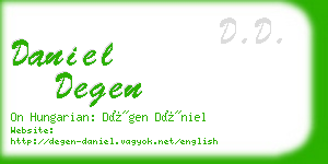 daniel degen business card